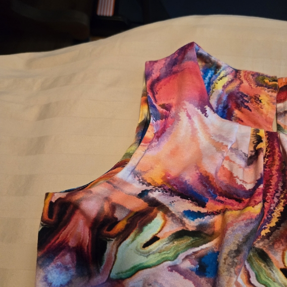 Parsley & Sage Multicolor Abstract Top - Picture 3 of 6